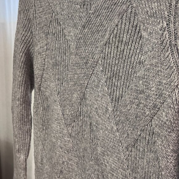Calvin Klein Cotton Blend Heather Grey Knit sweater - Picture 4 of 9